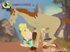 Beastiality cartoon horse fucking a princess